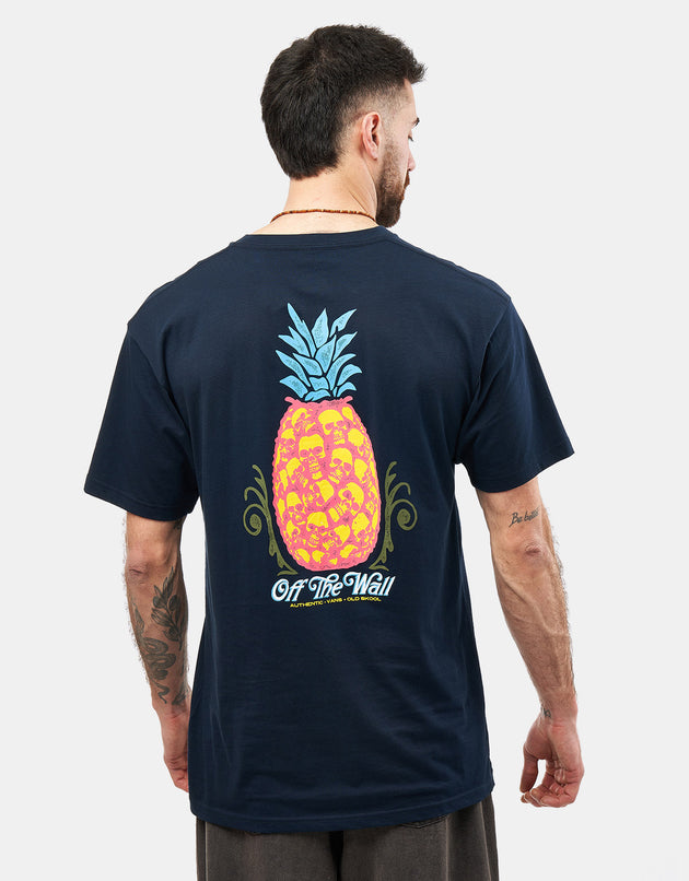 Vans Pineapple Skull T-Shirt - Navy