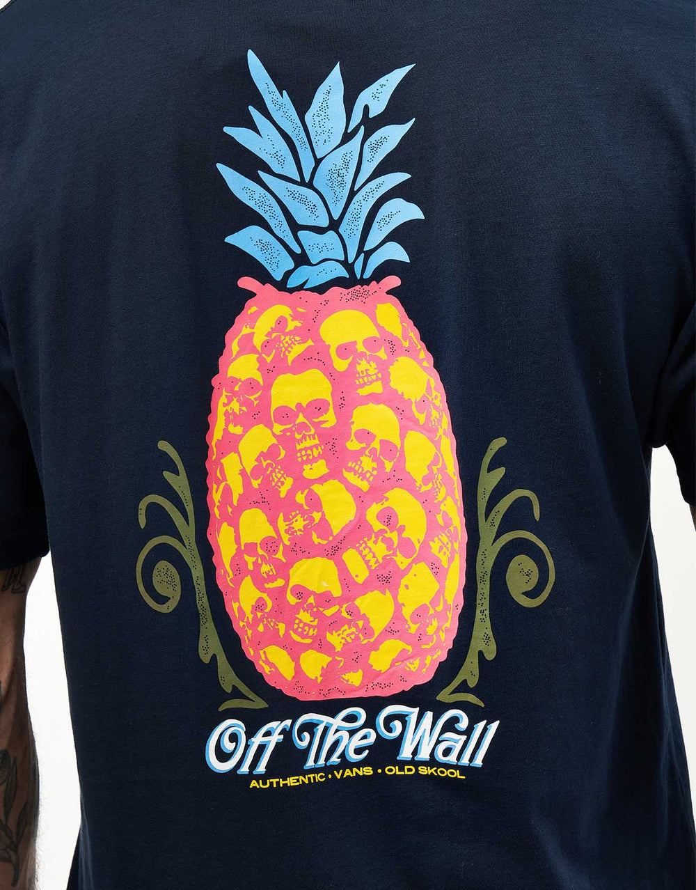 Vans Pineapple Skull T-Shirt - Navy