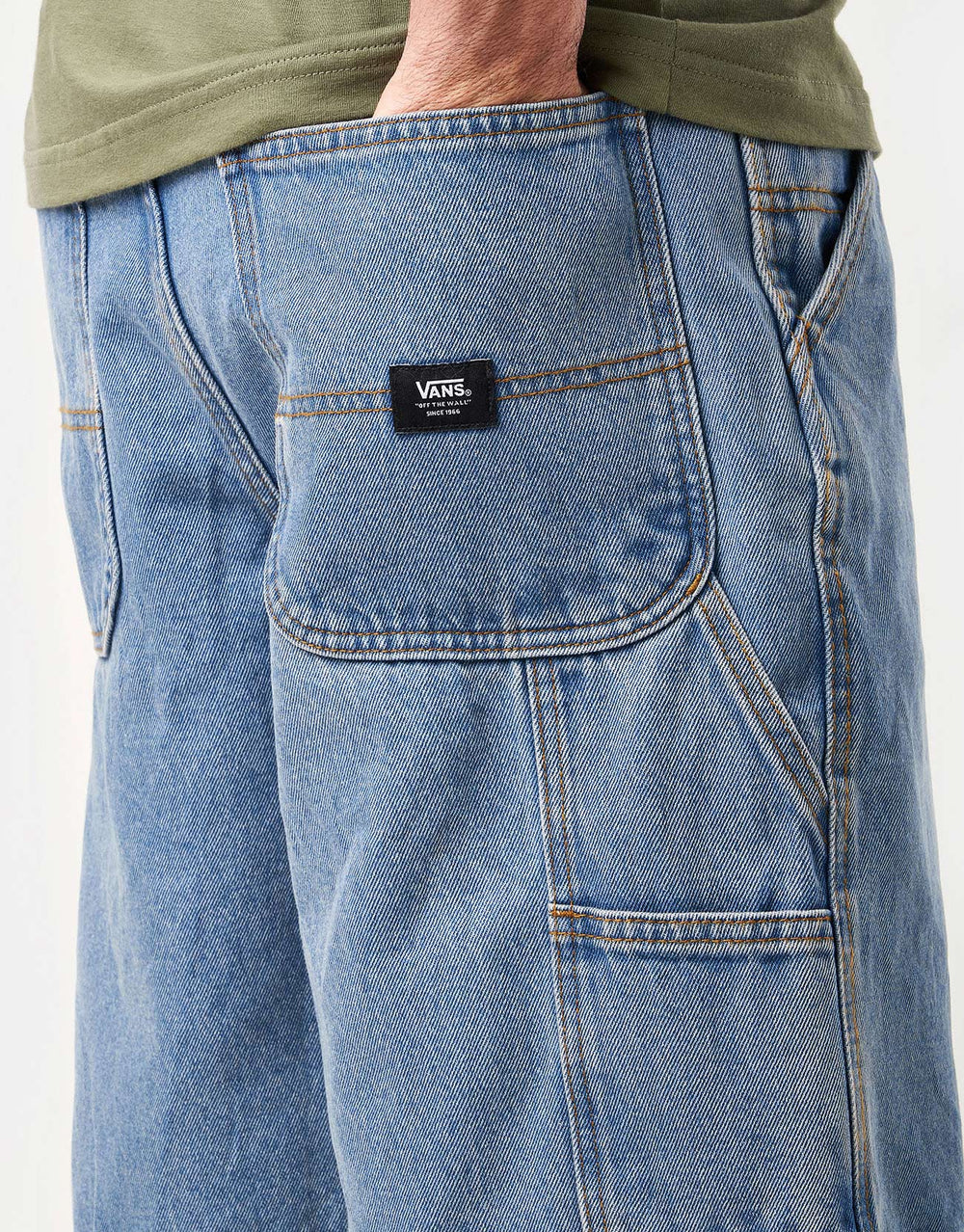 Vans Drill Chore Loose Denim Short - Stone Wash