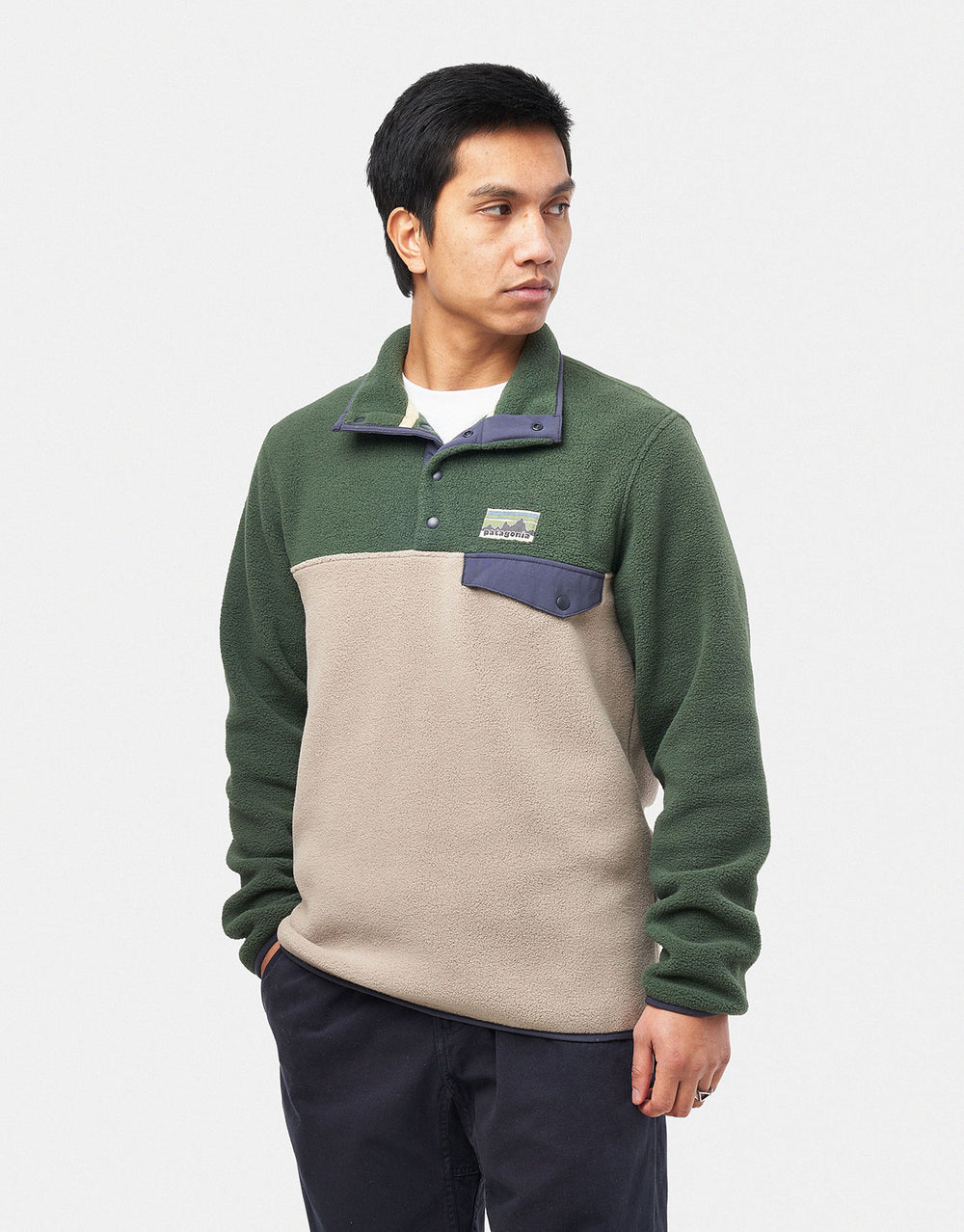 Patagonia Lightweight Synch Snap-T Pullover Fleece - Seabird Grey