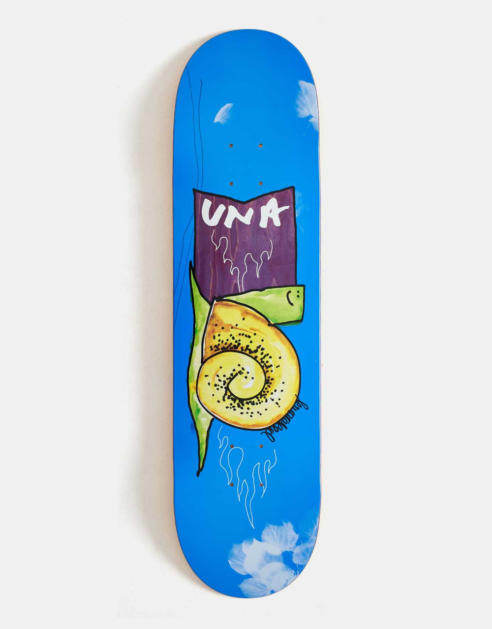 Krooked Una Flame Snail Skateboard Deck - 8.25"