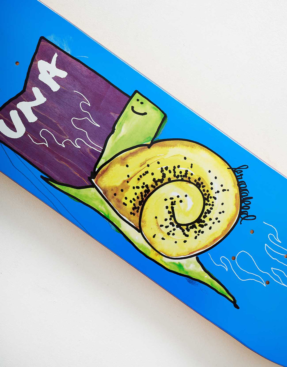 Krooked Una Flame Snail Skateboard Deck - 8.25"