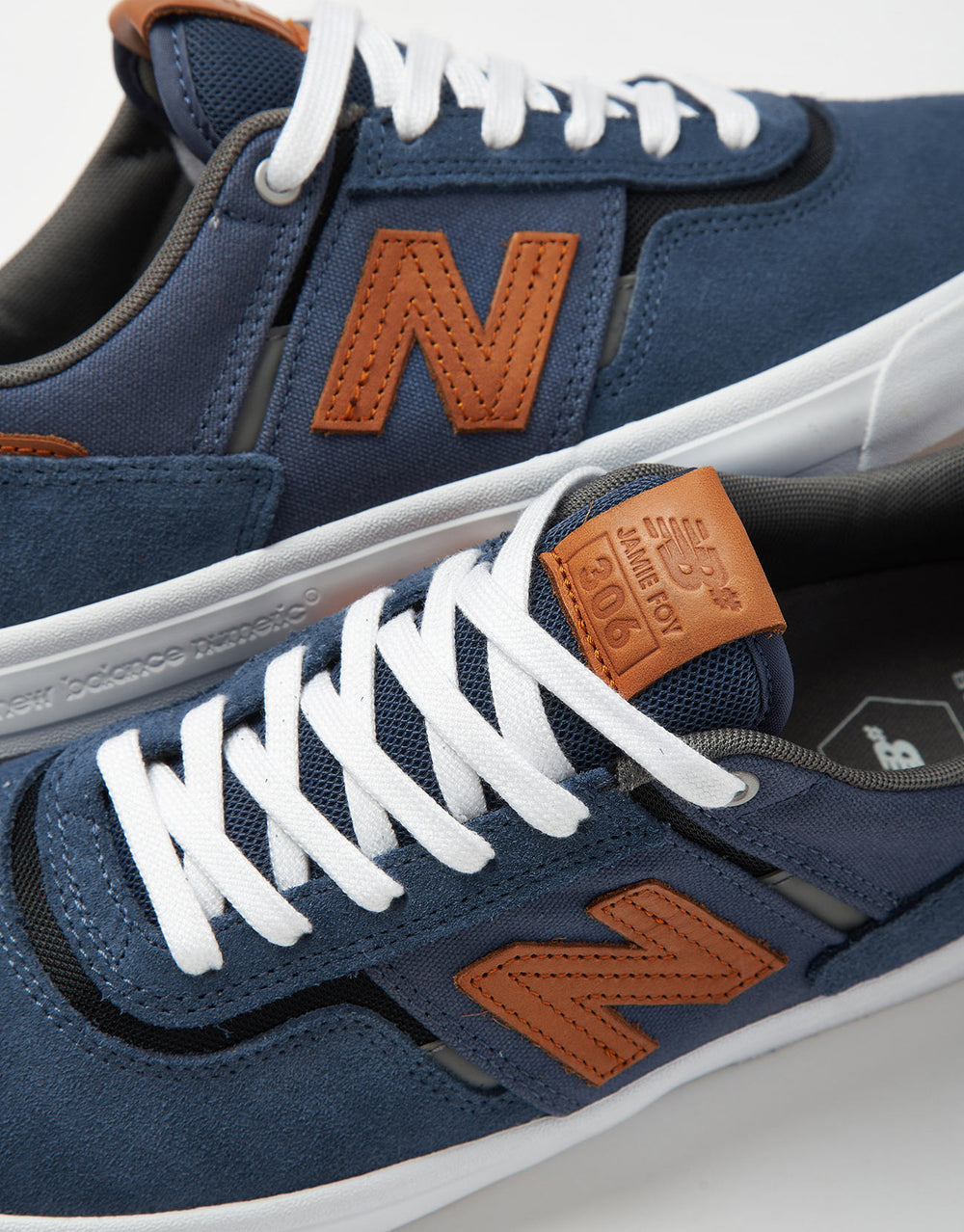 New Balance Numeric Jamie Foy 306 Skate Shoes - Vintage Indigo/Tan