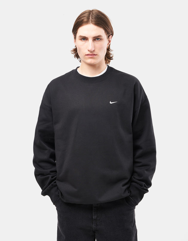 Nike Solo Swoosh Crew - Black/White