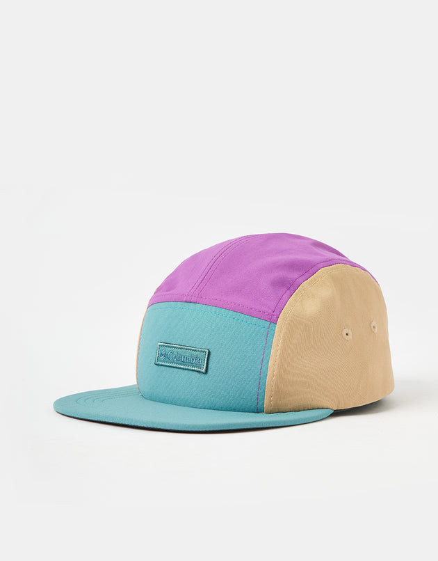 Columbia Creek Side™ 5 Panel Cap - Teal/Razzle/Canoe