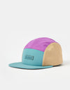 Columbia Creek Side™ 5 Panel Cap - Teal/Razzle/Canoe