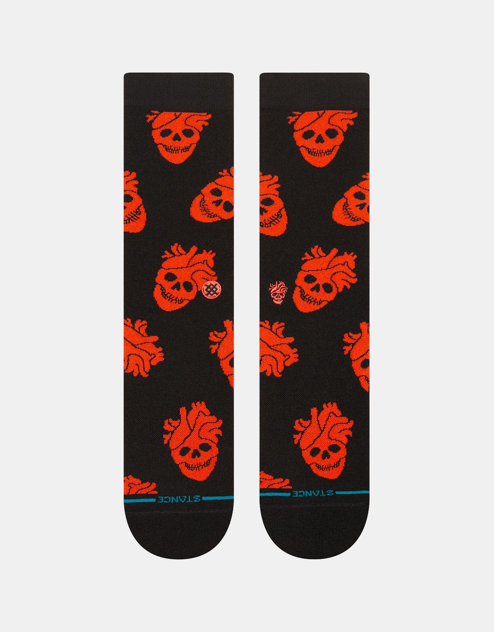 Stance x StrangeLove Fallin In Skull Crew Socks - Black