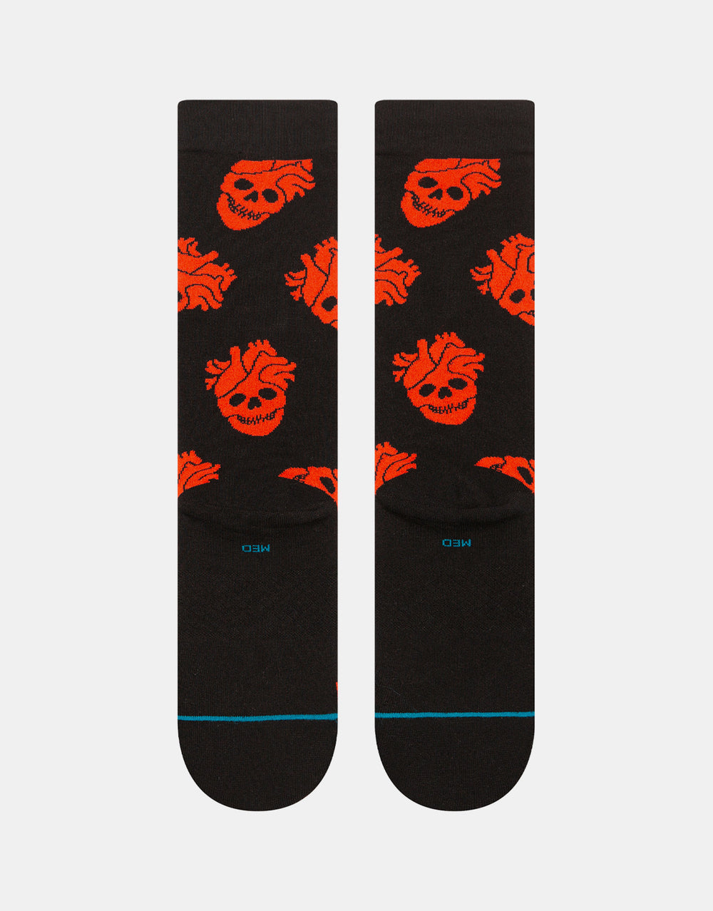 Stance x StrangeLove Fallin In Skull Crew Socks - Black