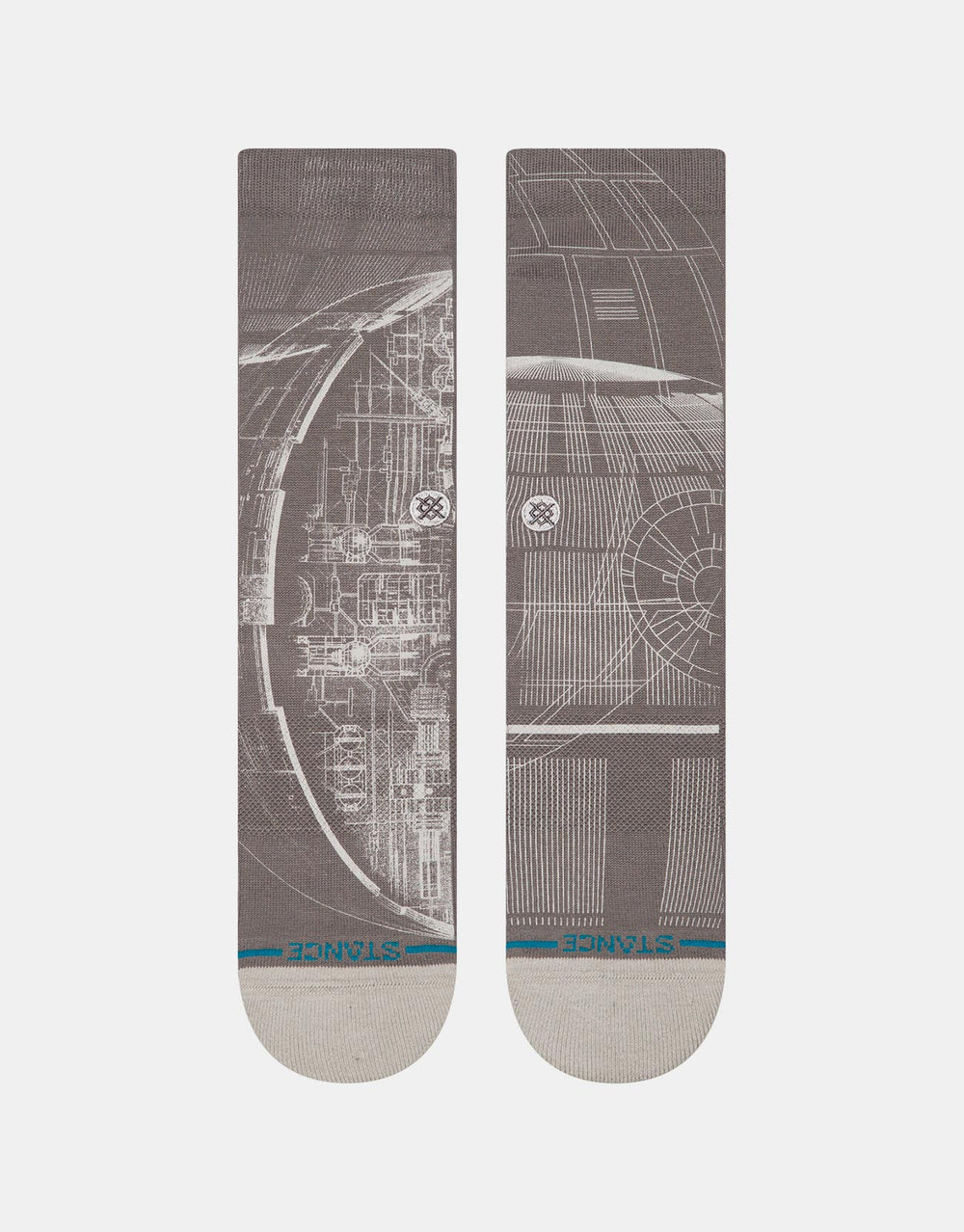 Stance x Star Wars Death Star Crew Socks - Grey