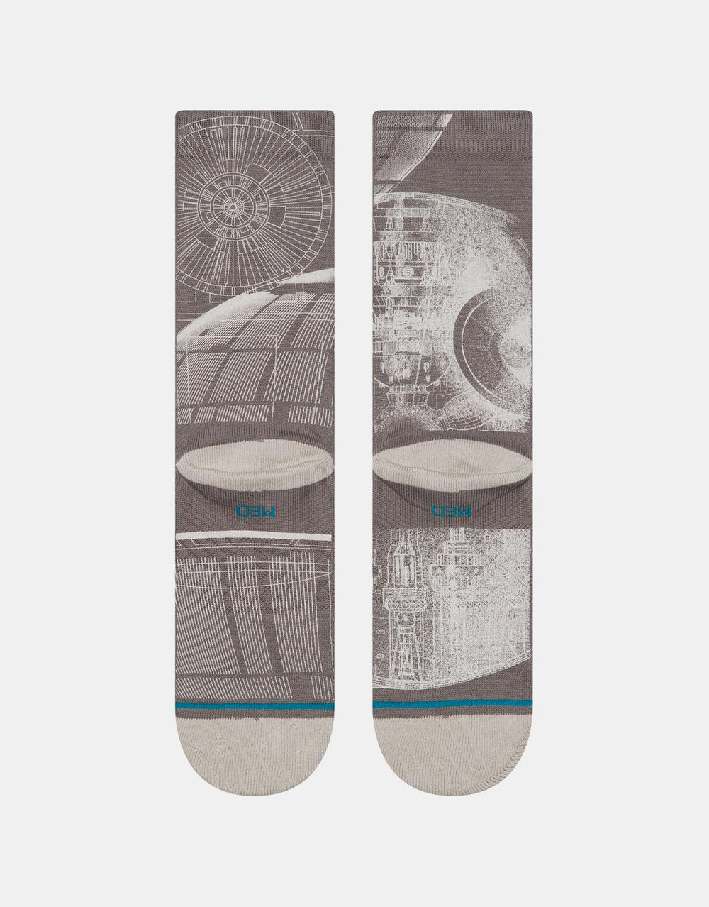 Stance x Star Wars Death Star Crew Socks - Grey