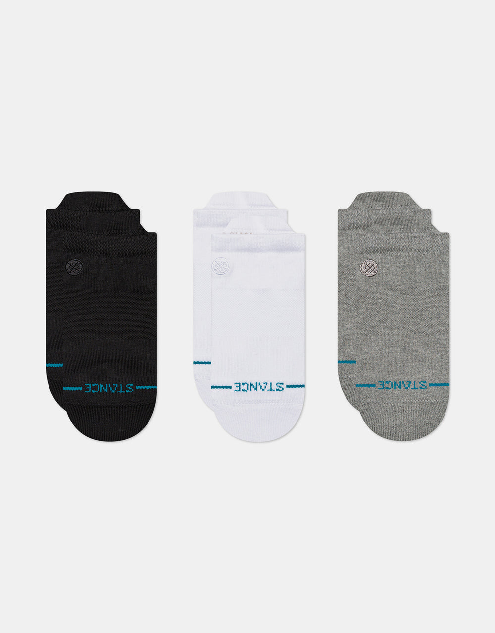 Stance Icon Low Tab 3 Pack Socks - Black