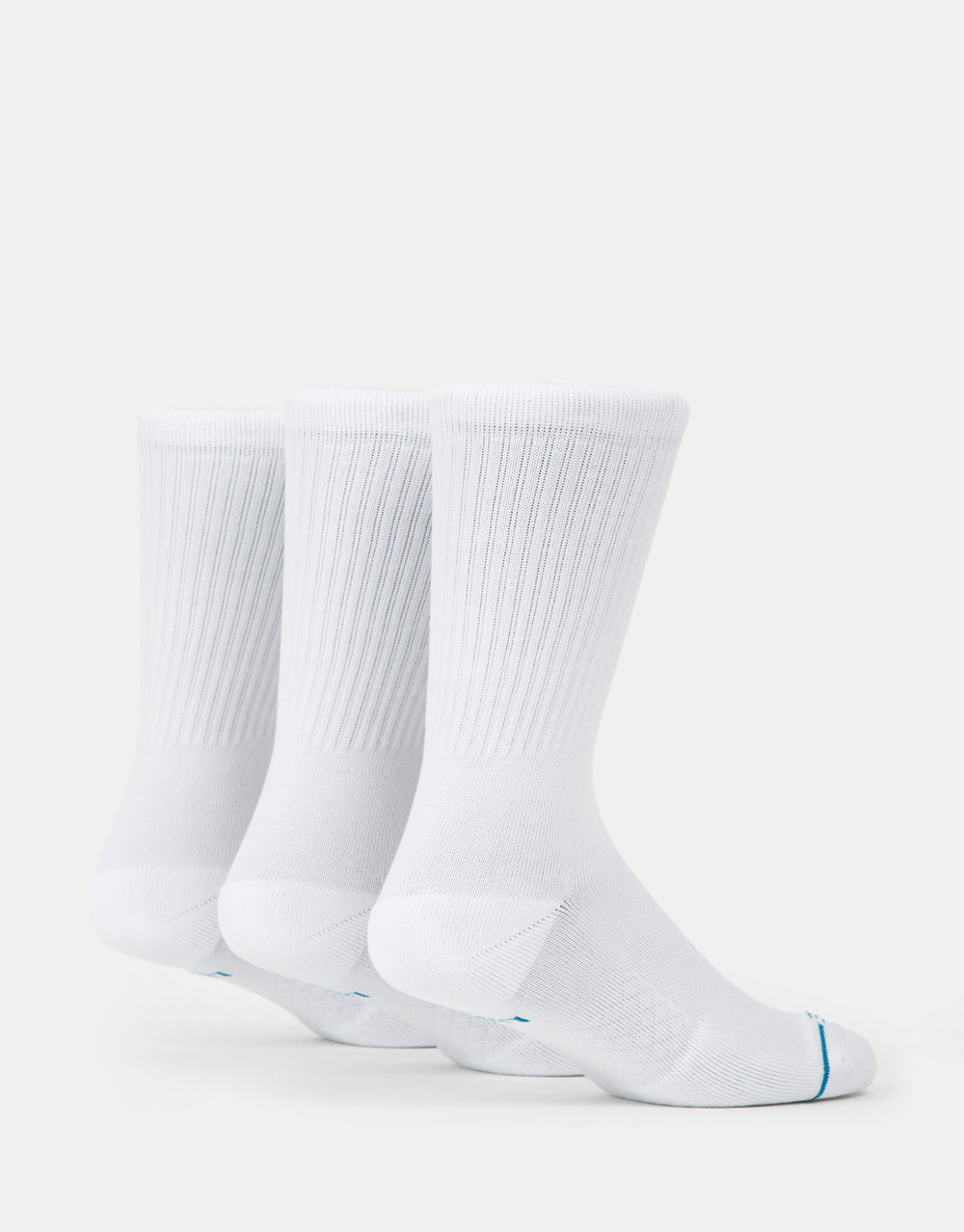 Stance Icon Stealth Crew 3 Pack Socks - White/White