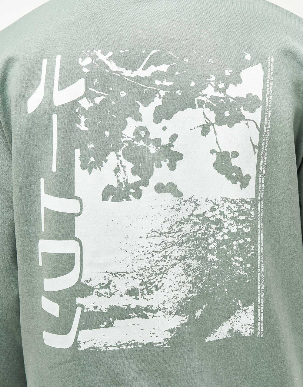 Route One Blossoms Sweatshirt - Dusty Green