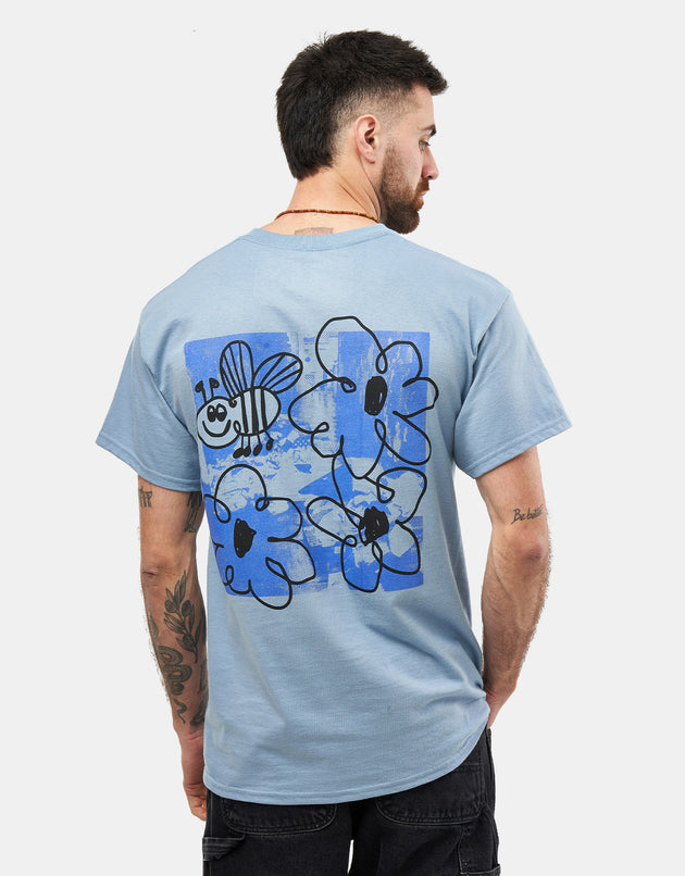 Route One Buzzin T-Shirt - Stone Blue