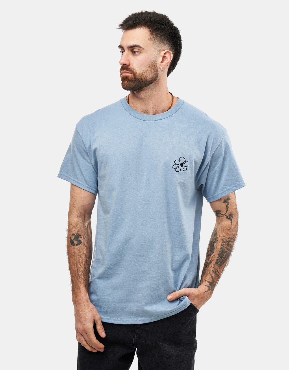 Route One Buzzin T-Shirt - Stone Blue