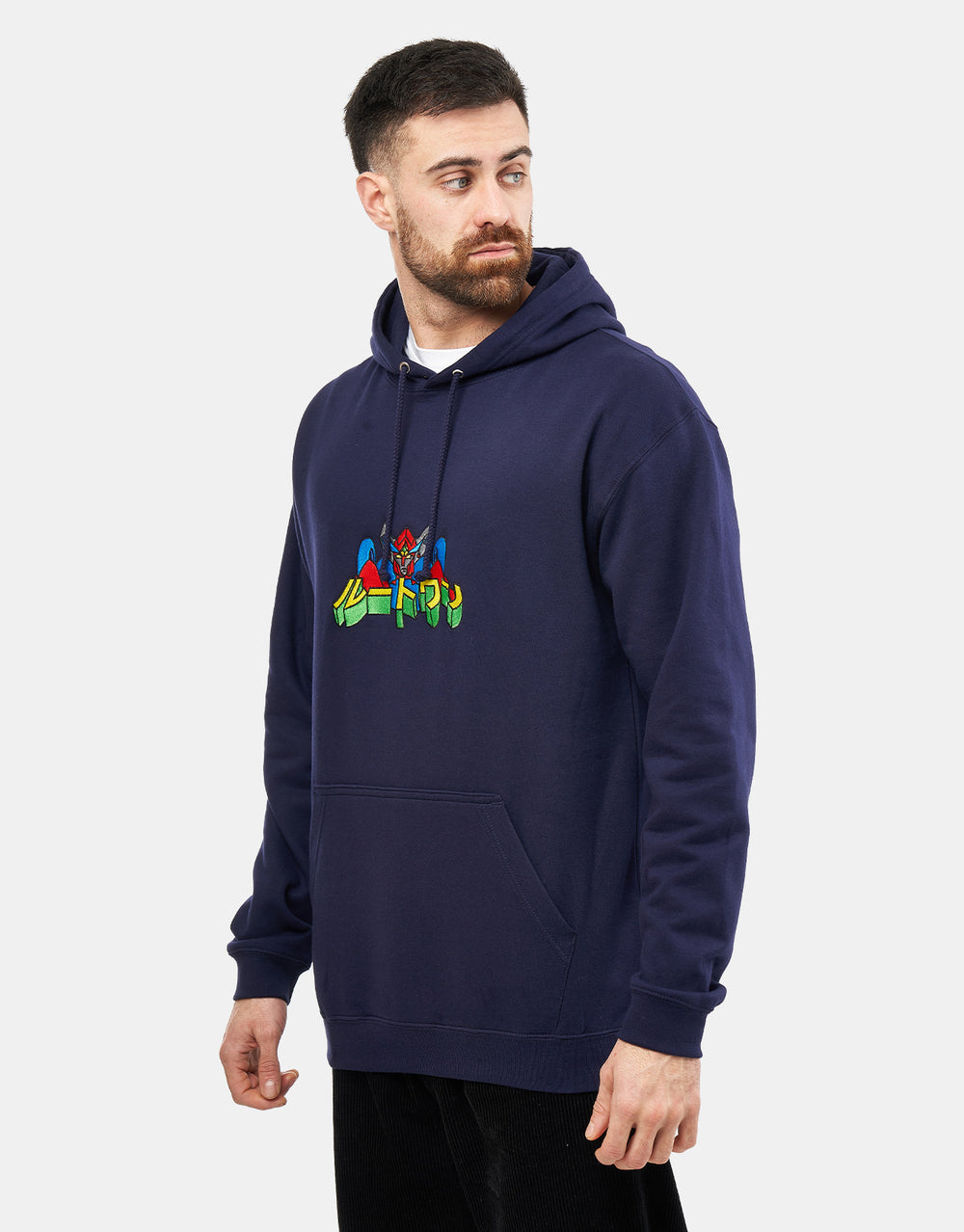 Route One Mecha Pullover Hoodie - Oxford Navy