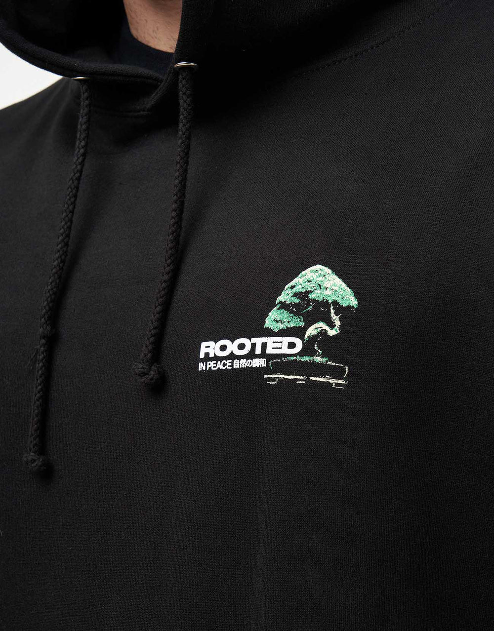 Route One Rooted Pullover Hoodie - Deep Black