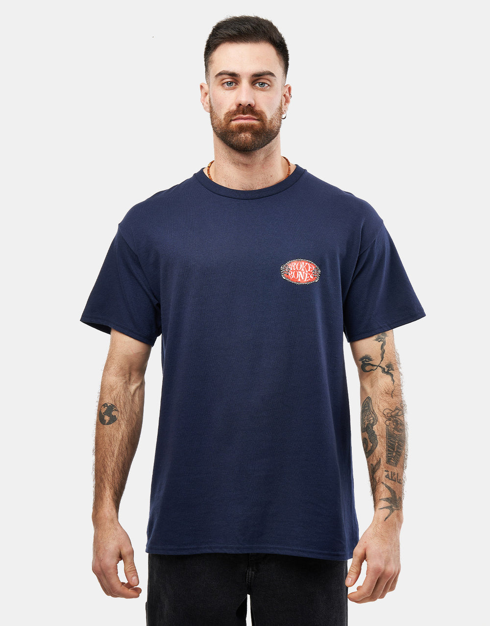 Route One Broken Bones T-Shirt - Navy