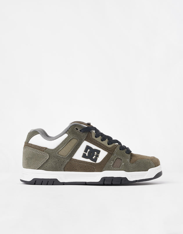 DC Stag Skate Shoes - Khaki/DarkOlive