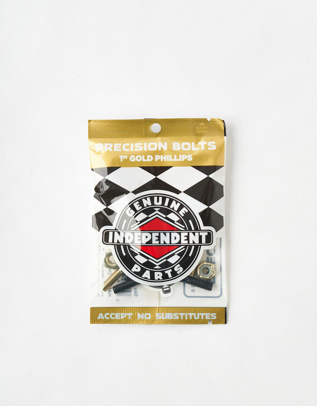 Independent 1" Phillips Bolts - Black/Gold