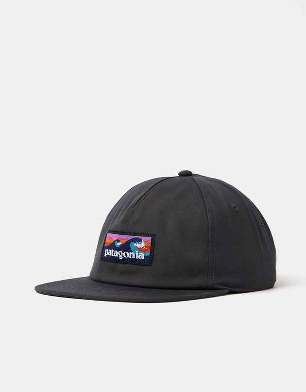 Patagonia Boardshort Label Funfarer Snapback Cap - Ink Black