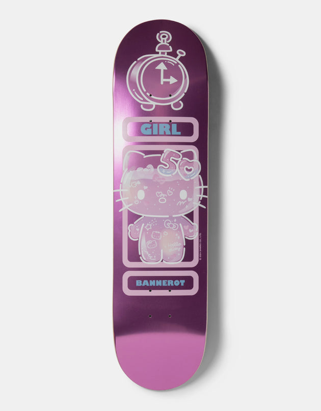 Girl x Sanrio Bannerot Hello Kitty 50th Anniversary G033 Skateboard Deck - 8.5"