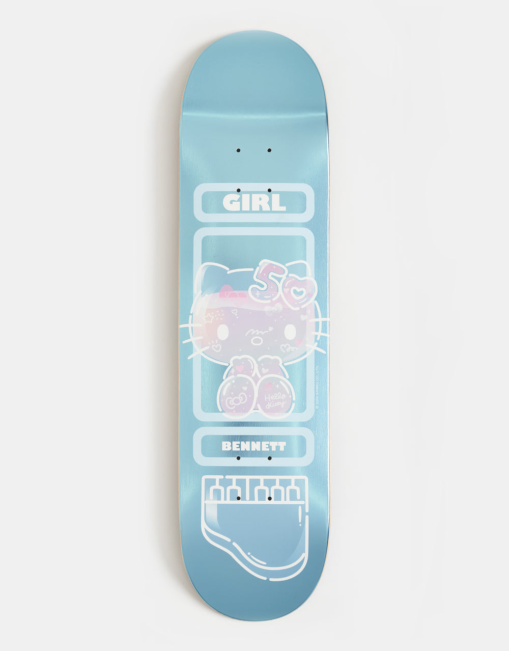 Girl x Sanrio Bennett Hello Kitty 50th Anniversary G080 Skateboard Deck - 8"