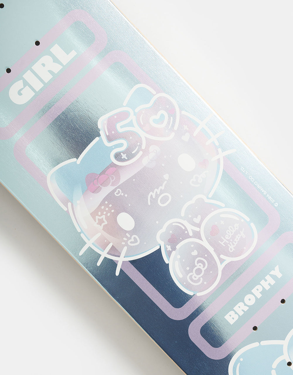 Girl x Sanrio Brophy Hello Kitty 50th Anniversary G052 Skateboard Deck - 8.25"