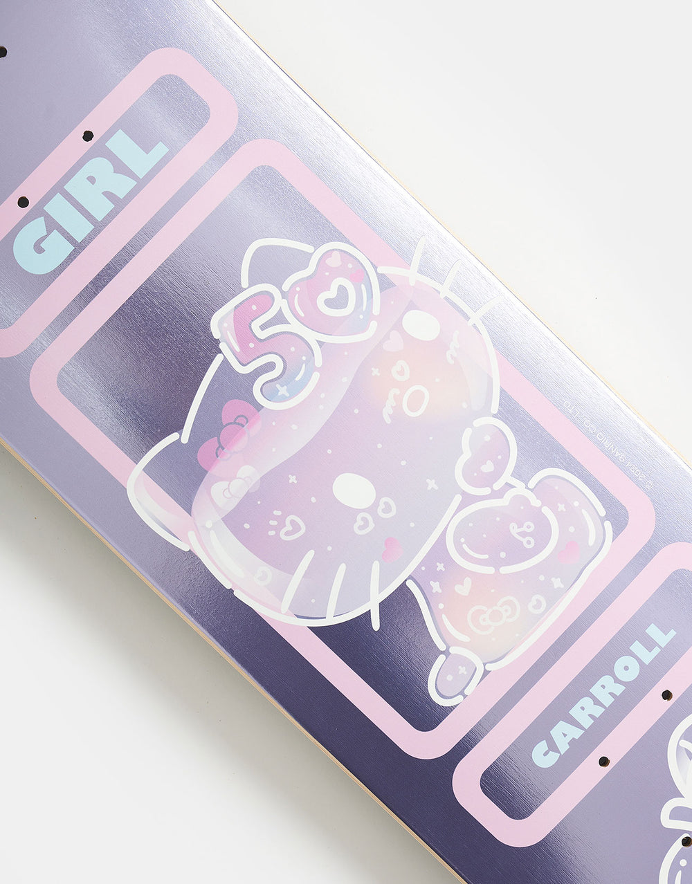 Girl x Sanrio Carroll Hello Kitty 50th Anniversary G016 Skateboard Deck - 8.375"