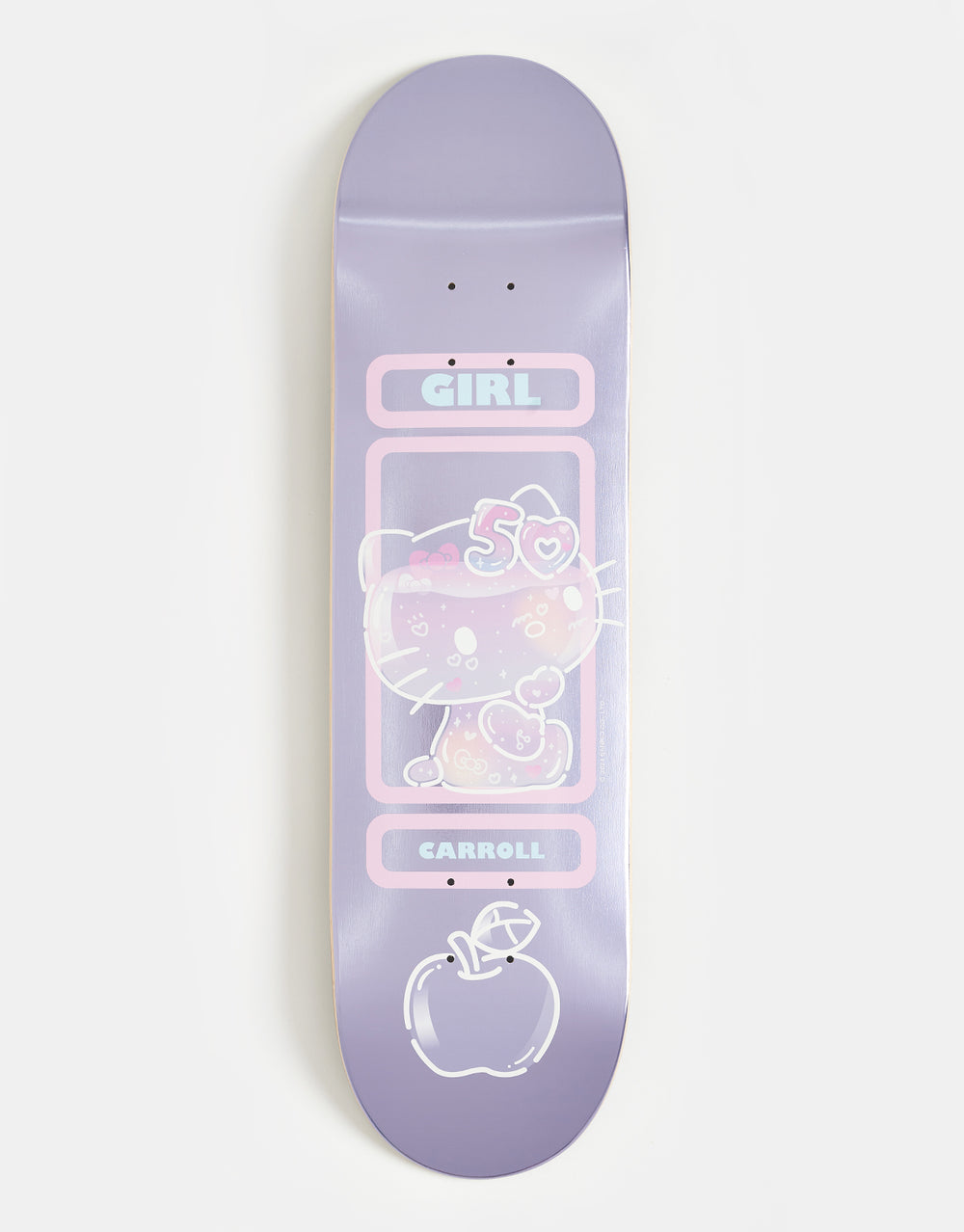 Girl x Sanrio Carroll Hello Kitty 50th Anniversary 'TWIN TIP' G069 Skateboard Deck - 8.25"