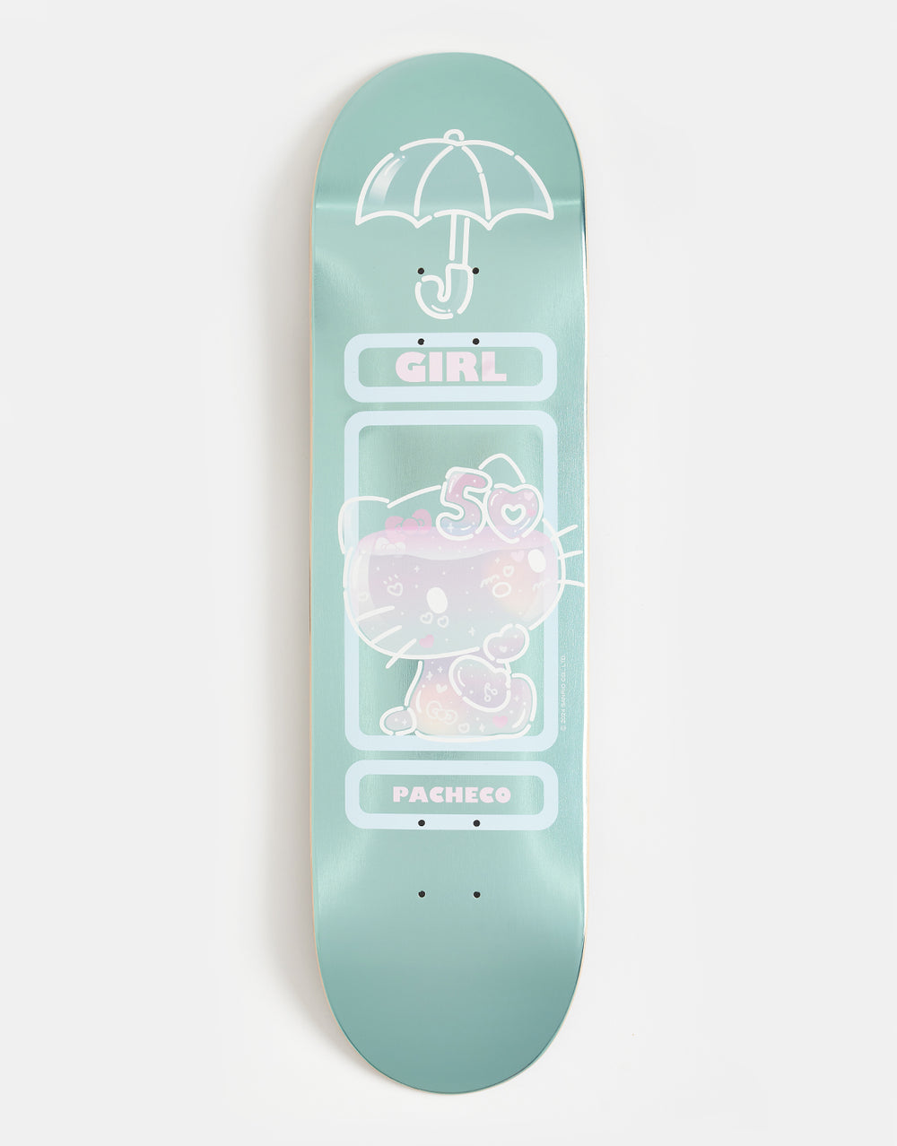 Girl x Sanrio Pacheco Hello Kitty 50th Anniversary 'TWIN TIP' G096 Skateboard Deck - 8.5"