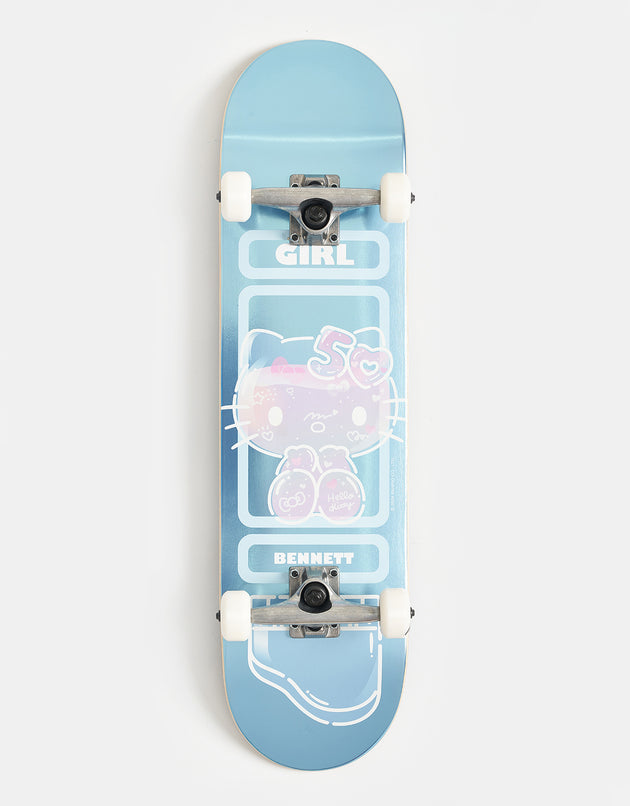 Girl x Sanrio Bennett Hello Kitty 50th Anniversary G018 Complete Skateboard Deck - 8"