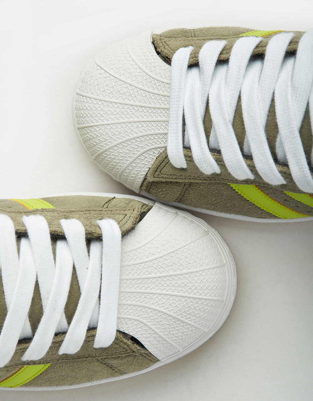 adidas Superstar ADV Skate Shoes - Olive Strata/Semi Solar Yellow/Gold