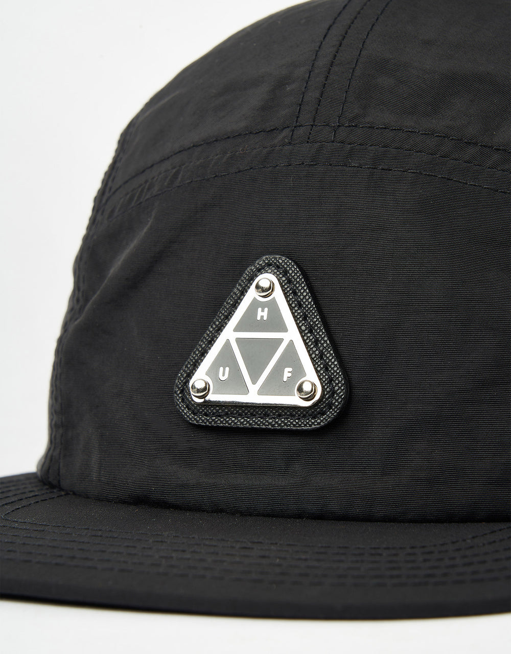 HUF Metal Triple Triangle 5 Panel Cap - Black