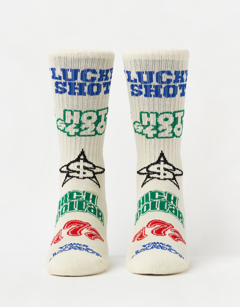 HUF Lucky Crew Socks - Natural