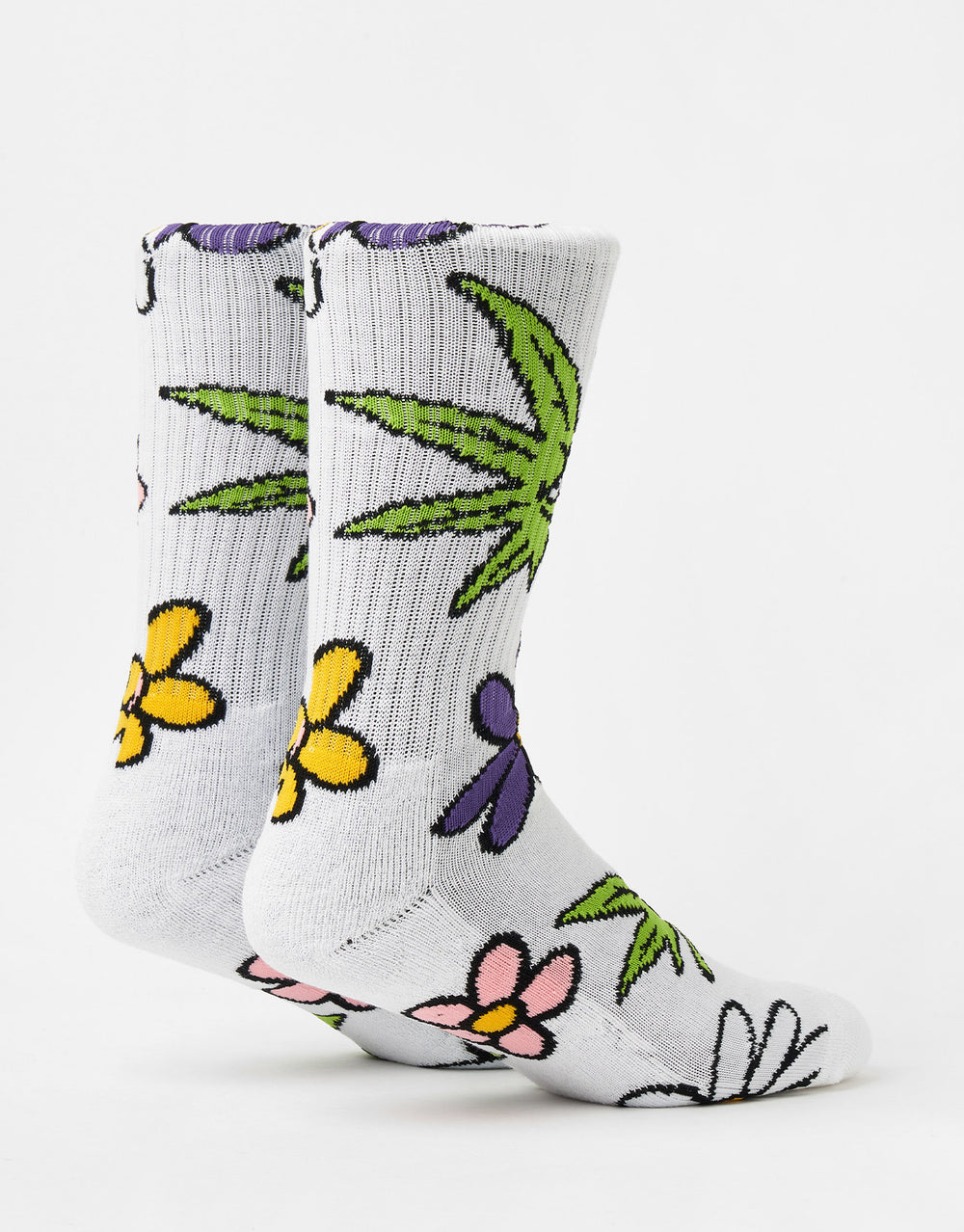 HUF Green Buddy Allergies Socks - White