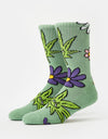 HUF Green Buddy Allergies Socks - Basil