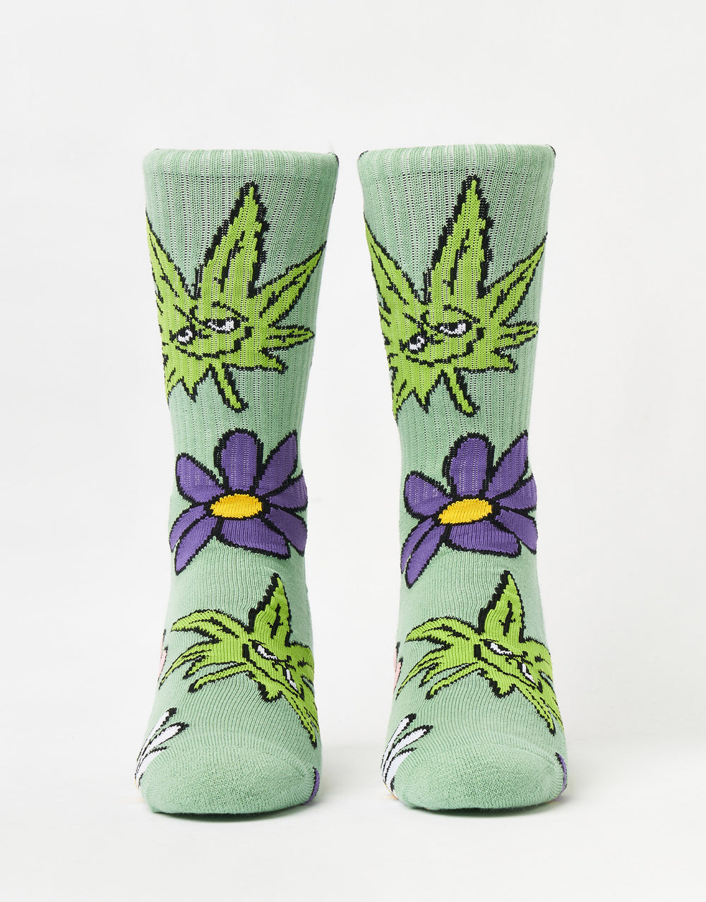 HUF Green Buddy Allergies Socks - Basil