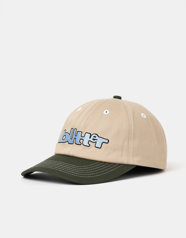 Butter Goods Warped 6 Panel Cap - Tan/Seaweed