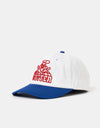 Butter Goods Alien 6 Panel Cap - White/Cobalt