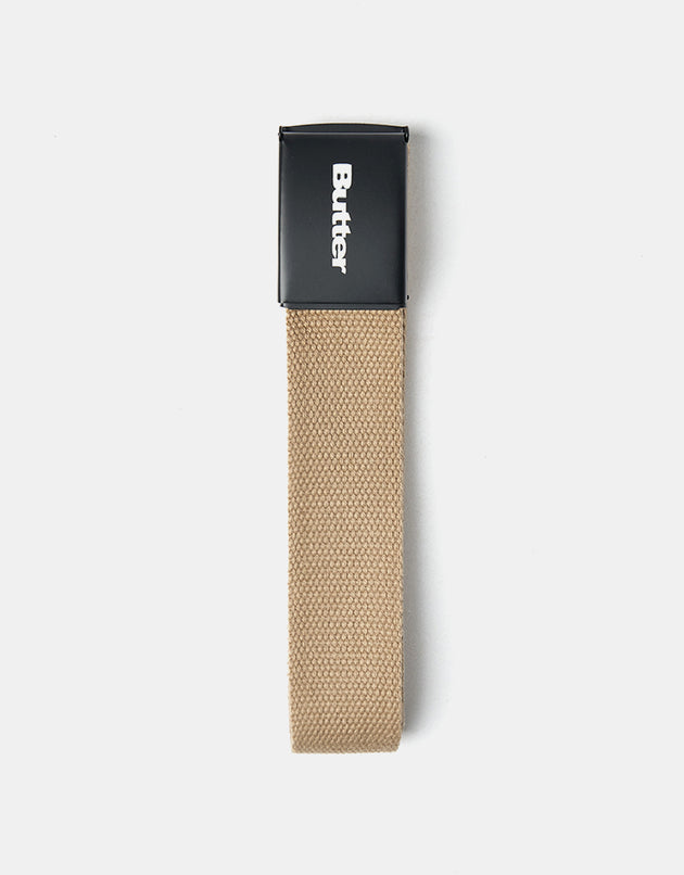 Butter Goods Logo Woven Belt - Tan