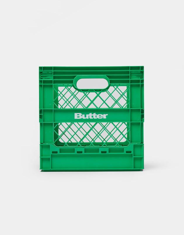 Butter Goods Collapsable Record Crate - Green