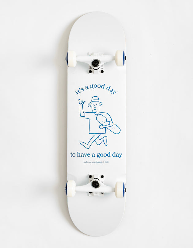 Route One It's a Good Day Custom Set-Up Complete Skateboard - 8.25"