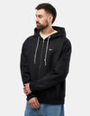 Nike Solo Swoosh Full Zip Hoodie - Black/White