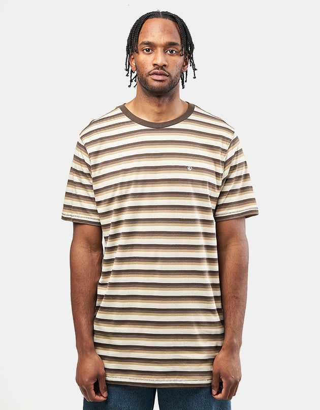 Volcom Level Stone Striped T-Shirt - Wren