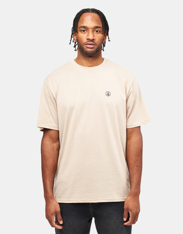 Volcom Circle Blanks Heathered T-Shirt - Light Khaki