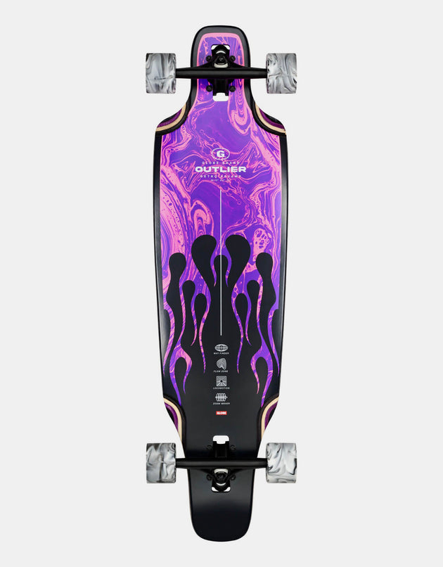 Globe Outlier Flames Drop Through Longboard - 36.75"