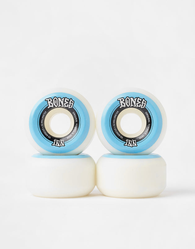 Bones OG Formula V5 Sidecut 100a WB Skateboard Wheels - 52mm