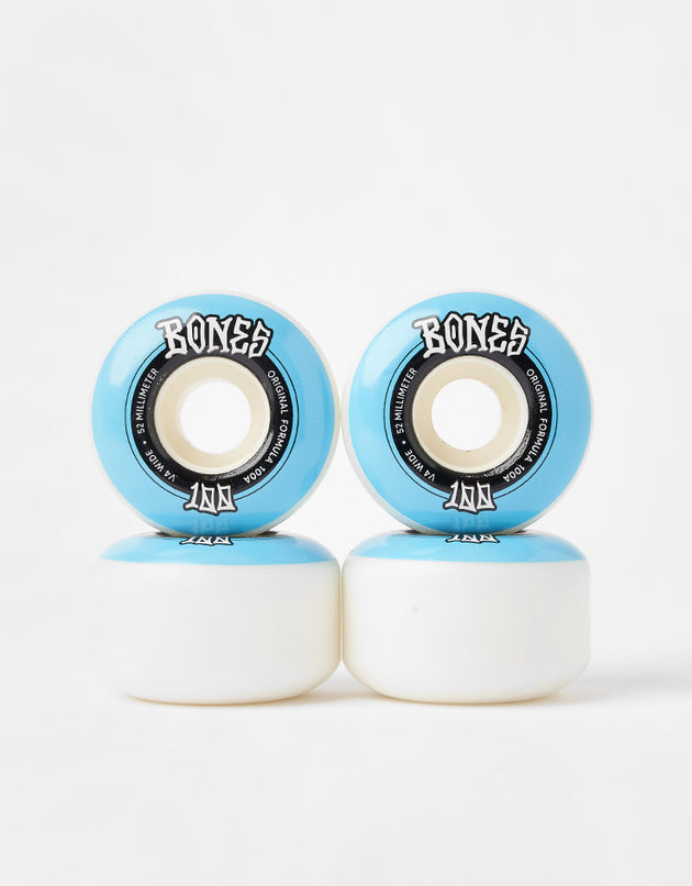 Bones OG Formula V4 Wide 100a WB Skateboard Wheels - 52mm