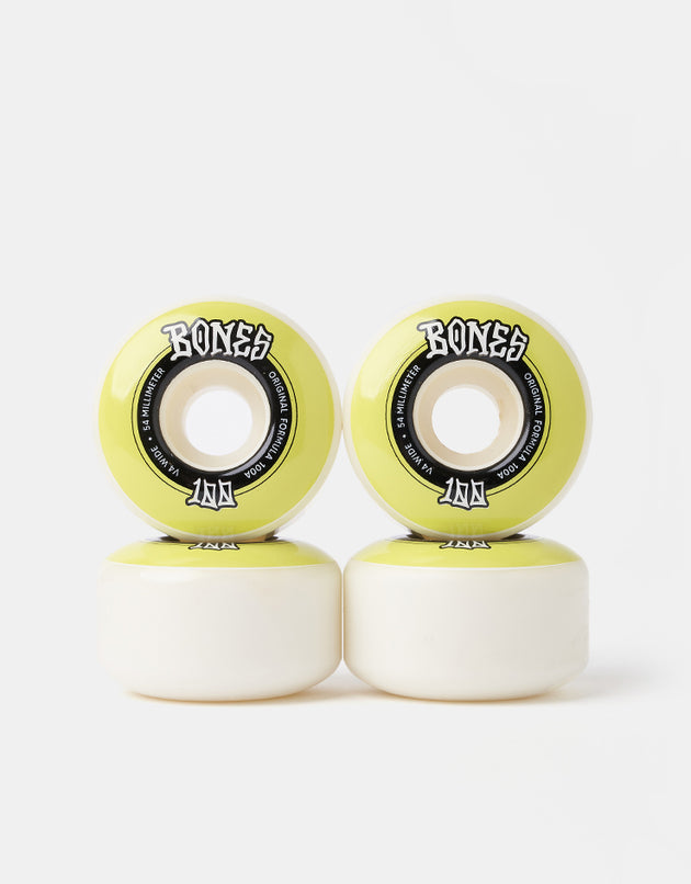 Bones OG Formula V4 Wide 100a WY Skateboard Wheels - 54mm